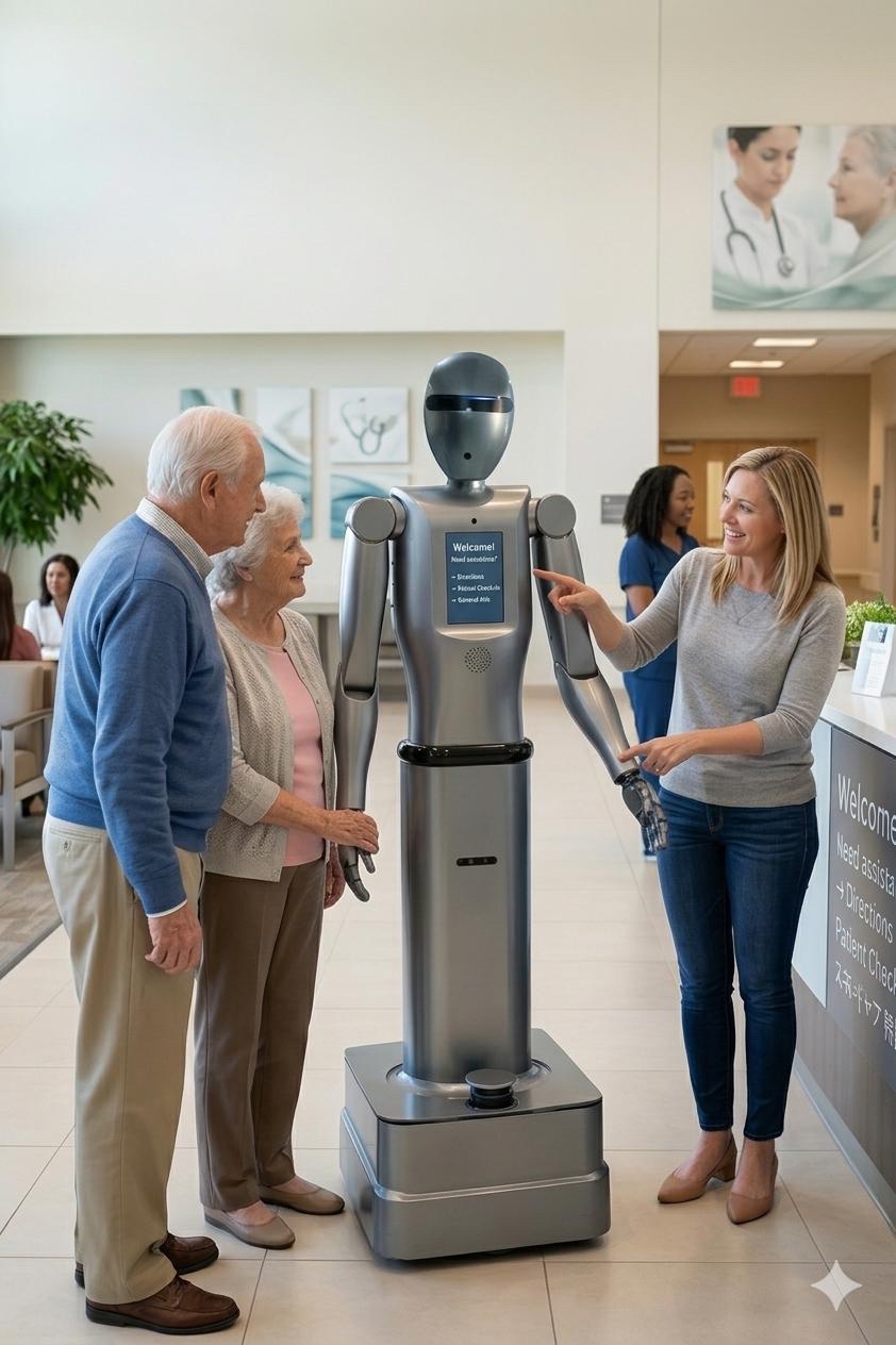 Robot in corridor
